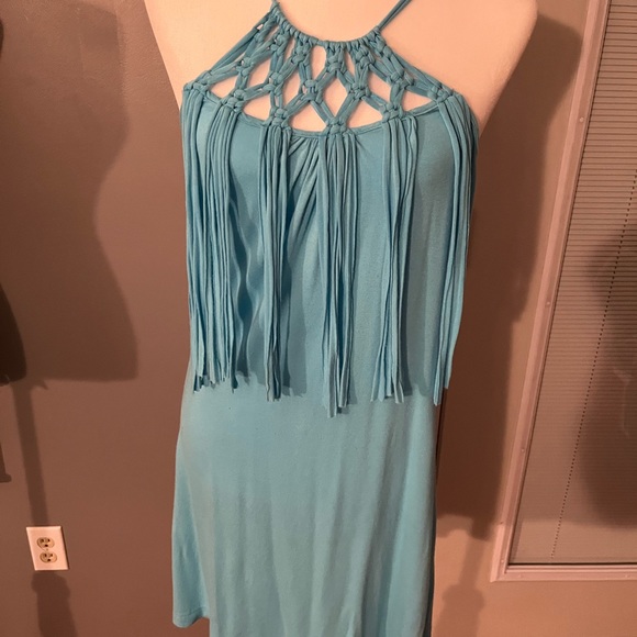 VENUS Turquoise Blue Dress Size Medium - Picture 2 of 9